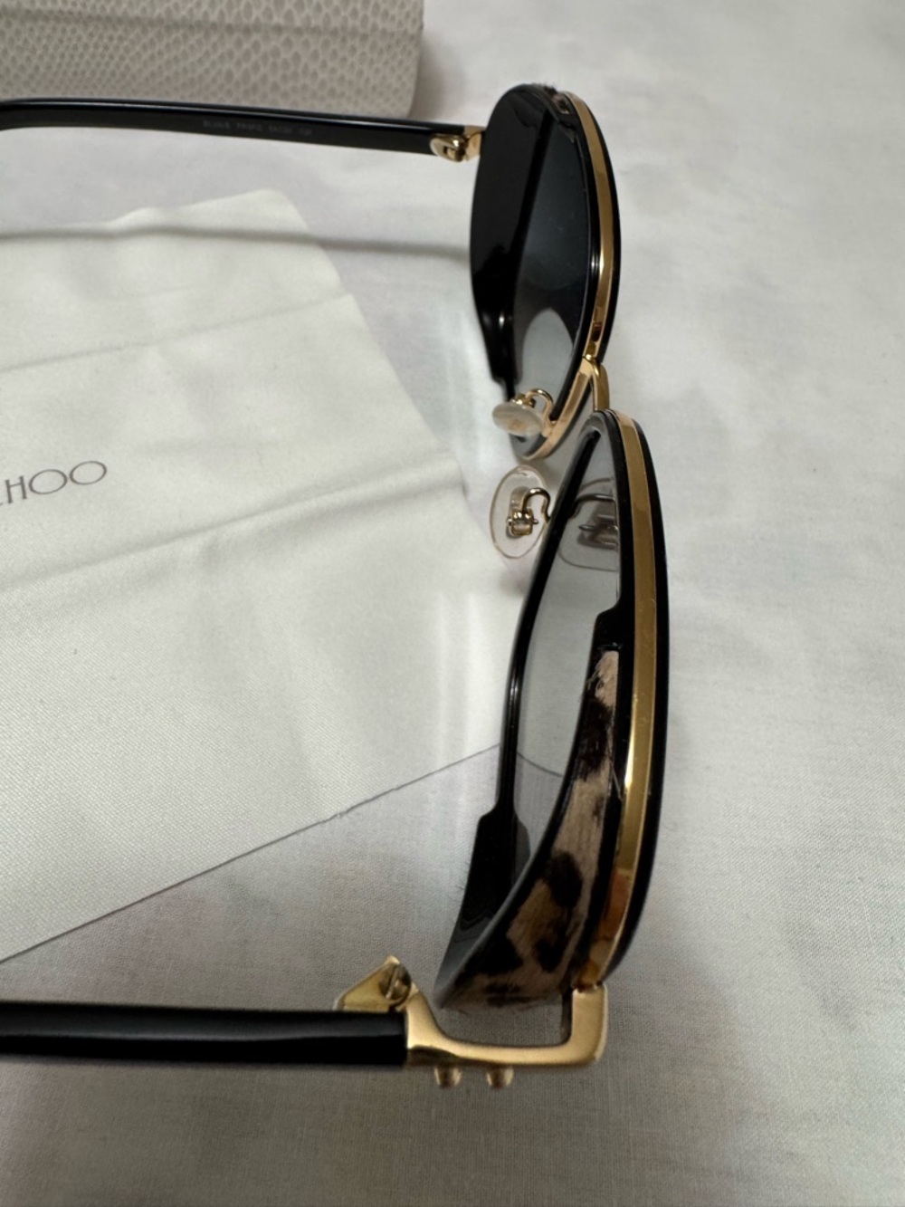 54 mm Rectangle Designer Sunglasses Jimmy Choo - Picture 8 of 10